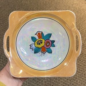 Noritake Lusterware Hand Painted Dish - Vintage Japan